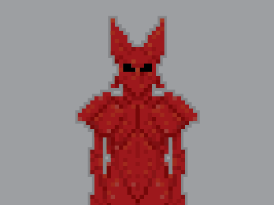 Dracula (Red Armor) art design illustration pixel vector