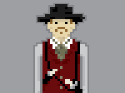 I'm Your Huckleberry... art design illustration pixel vector