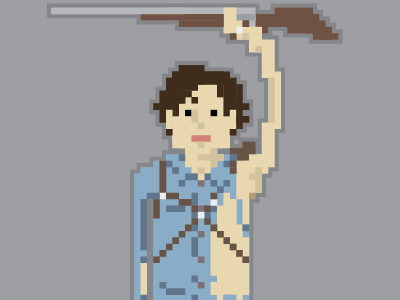 "This is my BOOM Stick!" art design illustration pixel vector