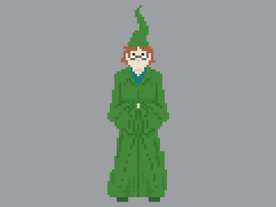 Presto the Magician art dd dungeons and dragons illustration pixel vector