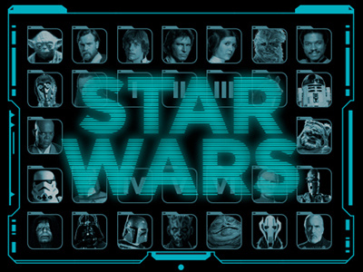 Star Wars Voting promo design illustration interactive star wars ui ux vector web design
