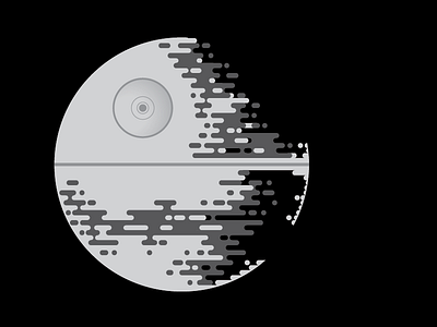 Death Star II design illustration star wars vector