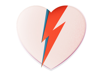 David Bowie Heart art david bowie design illustration music vector