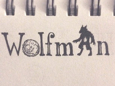 Wolfman Lettering art design drawing handlettering illustration lettering moon