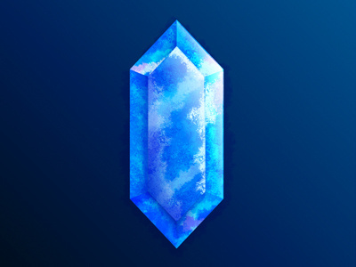 Zelda blue rupie art design icon illustration logo vector