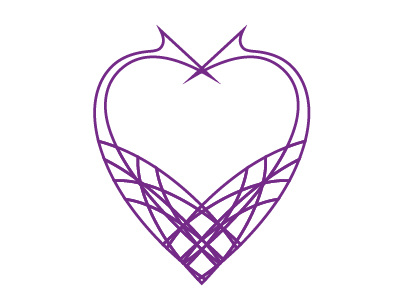 Heart art design filigree illustration logo love vector