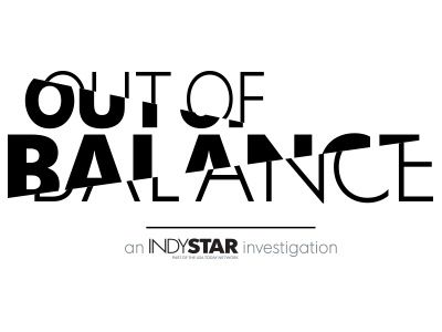 Out of Balance - series logo art design illustration logo media sports vector