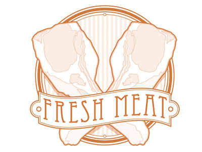 Fresh Meat art design illustration indianapolis indy vector