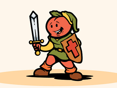 Legend of Peach art design game illustration illustrator logo mascot vector zelda