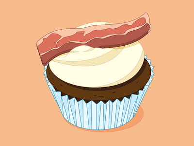 Bacon Cupcake