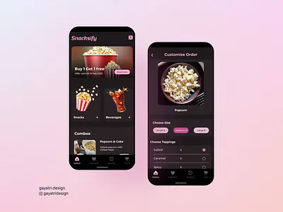 Project name: Snacksify app branding design snacksify snacksify typography ui ux