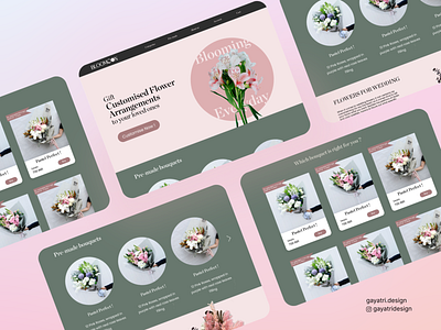 Project name: Bloomoon 3d animation app branding coursera design flowerarrangement flowers google graphic design logo motion graphics ui ux uxdesign