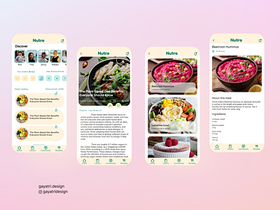 Project name: Nutro app assignment3 coursera design designer fitness google nutrition ui uitrends ux uxdesign uxdesigncertificate