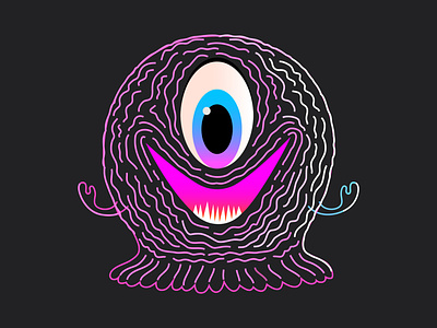 easily excited animal cartoon character colour design dribbble fantasy illustration jelly mascot monster
