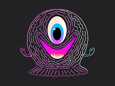 easily excited animal cartoon character colour design dribbble fantasy illustration jelly mascot monster