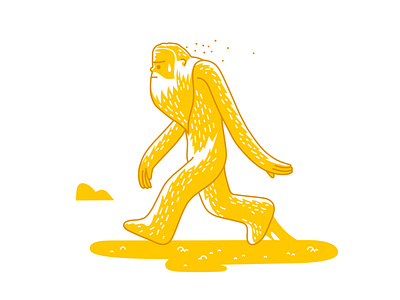 early riser ancient cartoon caveman character design dribbble fantasy illustration man mankind mascot mud sticky walking