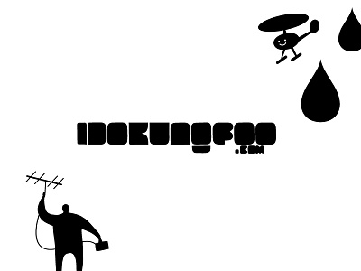 intergalactic jetset cartoon character communications design idokungfoo logo oxley silhouette simonox travel