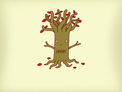 Wooden Tree cartoon character design idokungfoo nature oxley simonox tree