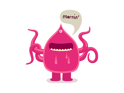 New Lodger cartoon character idokungfoo mascot monster octopus oxley simonox typography