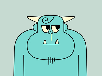 morning breath animal branding cartoon character colour design dribbble elf fantasy illustration mascot snot