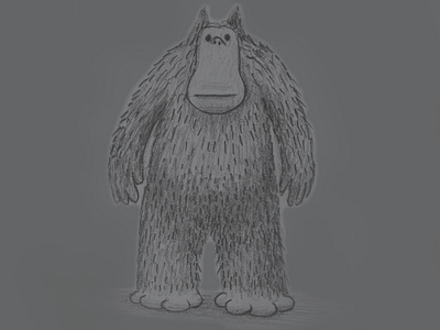 no not yeti animal ape branding cartoon character creature dark design dribbble fantasy idokungfoo illustration mascot monster pencil yeti