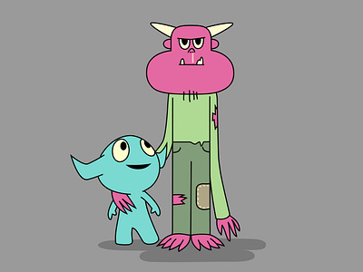 Loopy & Lou animal branding cartoon character clothing colour design dribbble fabric fantasy friends illustration mascot monster pets