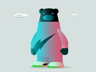 Picnic the Bear animal bear branding cartoon character colour costume design dribbble fantasy illustration mascot thunderbolt