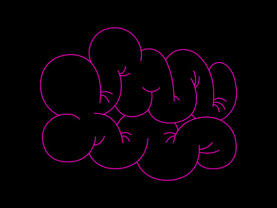Balloonable abstract balloon cartoon design dribbble expanding form illustration inflated pattern rubber shape
