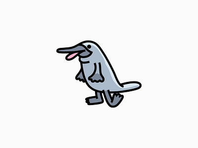 dancing platypus animal aquatic cartoon character colour design dribbble fantasy illustration mascot nature platypus quack