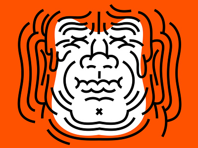 self portrait cartoon character colour design dribbble fantasy illustration lines mascot orange pattern shape