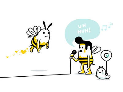 love songs animal app branding cartoon character code design dribbble fantasy illustration internet mascot tech ui