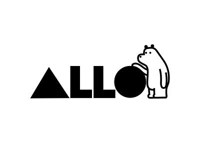 logo design for ALLO animal branding business cartoon character design dribbble illustration logo mascot moodboard teamwork ui whiteboard