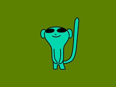 green scene animal cartoon character colour design dribbble fantasy illustration mascot