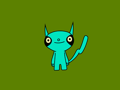 nocternal animal cartoon cat character colour design dribbble fantasy illustration mascot monster pet