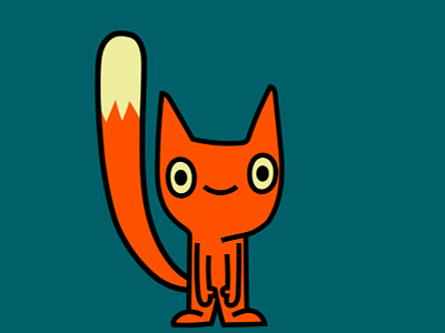 crazy fox animal branding cartoon character colour crazy design fantasy fox illustration mascot nature