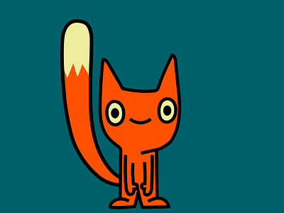 crazy fox animal branding cartoon character colour crazy design fantasy fox illustration mascot nature
