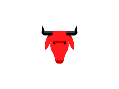 \ • • / beef bovine branding cartoon character design dribbble horns illustration logo mascot red bull
