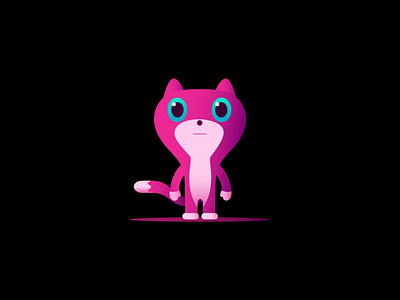 Staring contest branding cartoon cat character design dribbble feline illustration kitty mascot pets