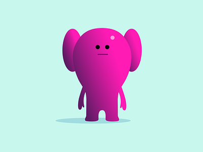 Franthly alien branding cartoon character design dribbble illustration lazy mascot pink