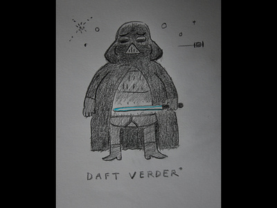 Daft Verder black cartoon character costume darth design dribbble illustration mascot silly space wars