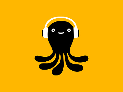 Octobeats animal cartoon character design headphones idokungfoo music octopus oxley simonox