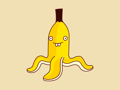 Bananana banana cartoon character fruit idokungfoo oxley simon oxley simonox