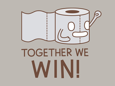 Together cartoon graphic idokungfoo illustration paper simon oxley symbol toilet winner