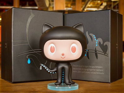 #Octocat Figurine @github 3d animal cartoon character github mascot octocat simon oxley toy vinyl