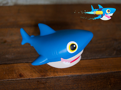 Sammy animal cartoon character design digital ocean fish idokungfoo oxley shark simon oxley