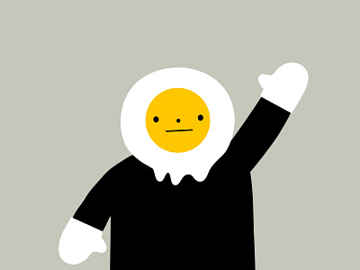 Eggskimo arctic cartoon costume egg eskimo illustration mascot waving