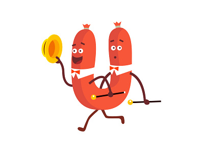 So Salami cartoon character food happiness illustration salami sausage simon oxley