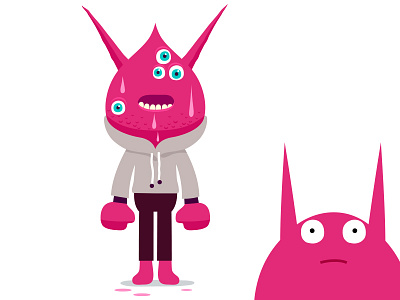 Something Sweaty alien cartoon colour design horror illustration monster simon oxley