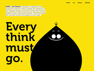 A place where nothing can be learnt character design graphic design illustration internet simon oxley typography web