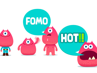 Fomo http://mojemo.com character design emoji graphic design illustration internet mascot simon oxley
